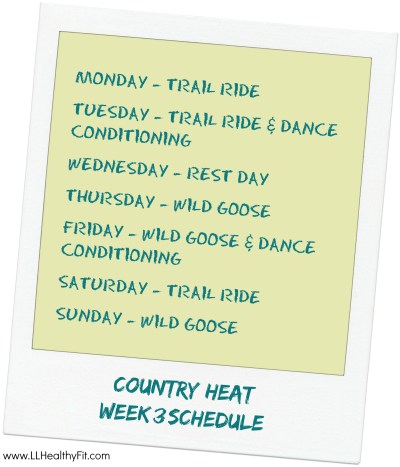 Country Heat - Week 3 Schedule